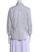 Boy. by Band of Outsiders Striped Three-Quarter Sleeve Button-Up Top