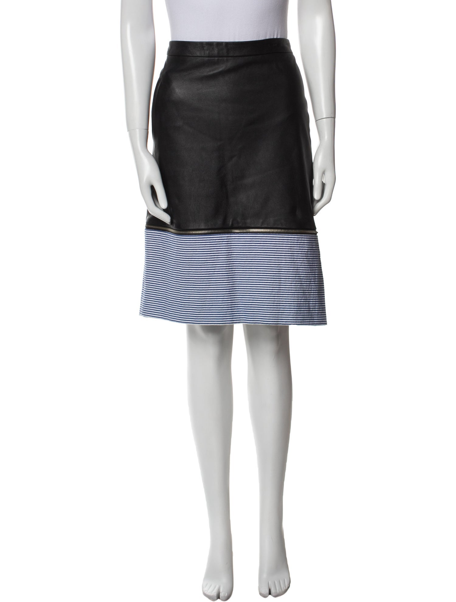 Boy. by Band of Outsiders Leather Knee-Length Skirt
