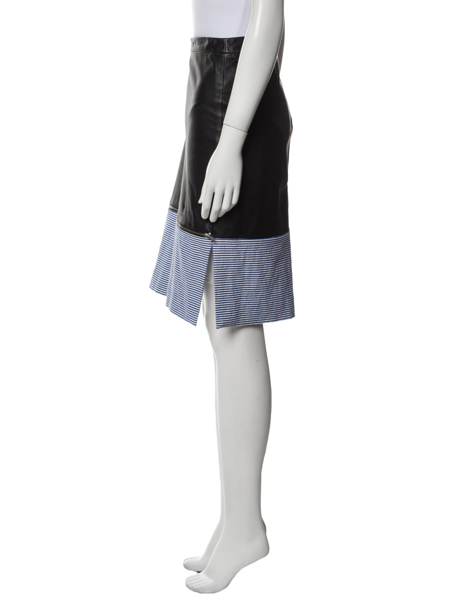 Boy. by Band of Outsiders Leather Knee-Length Skirt