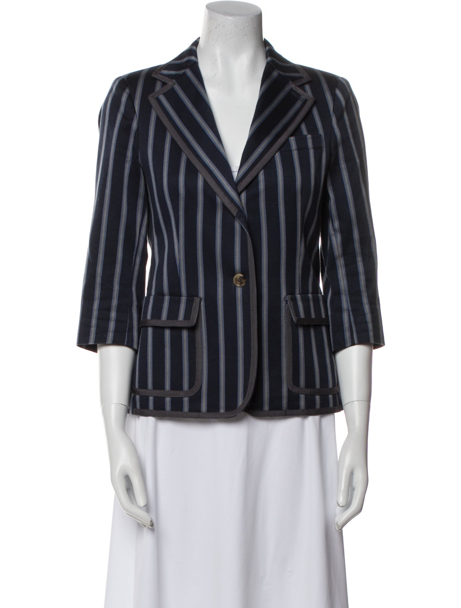 Boy. by Band of Outsiders Virgin Wool Striped Blazer