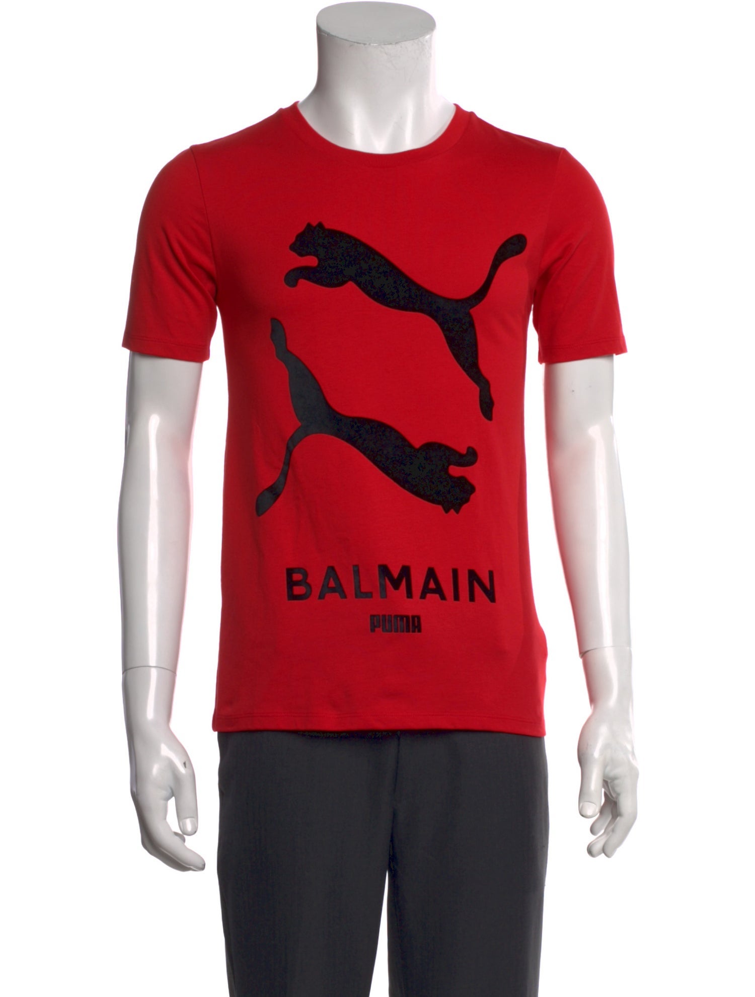 Balmain x Puma Graphic Print Crew Neck T-Shirt w/ Tags