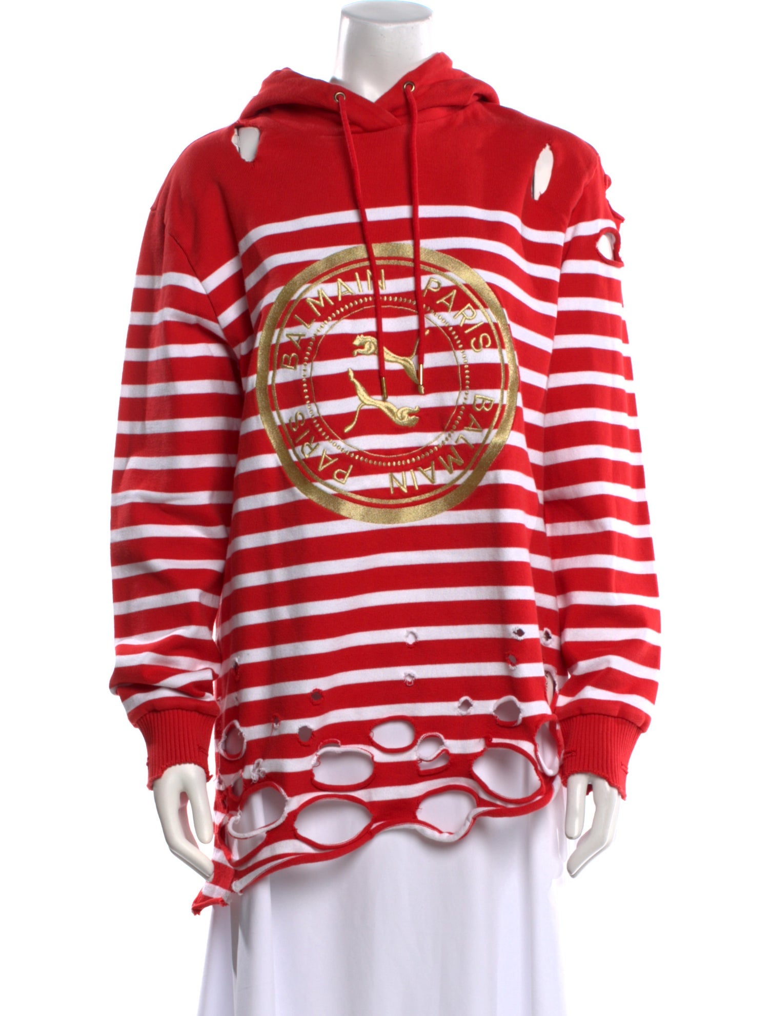 Balmain x Puma Graphic Print Crew Neck Sweatshirt