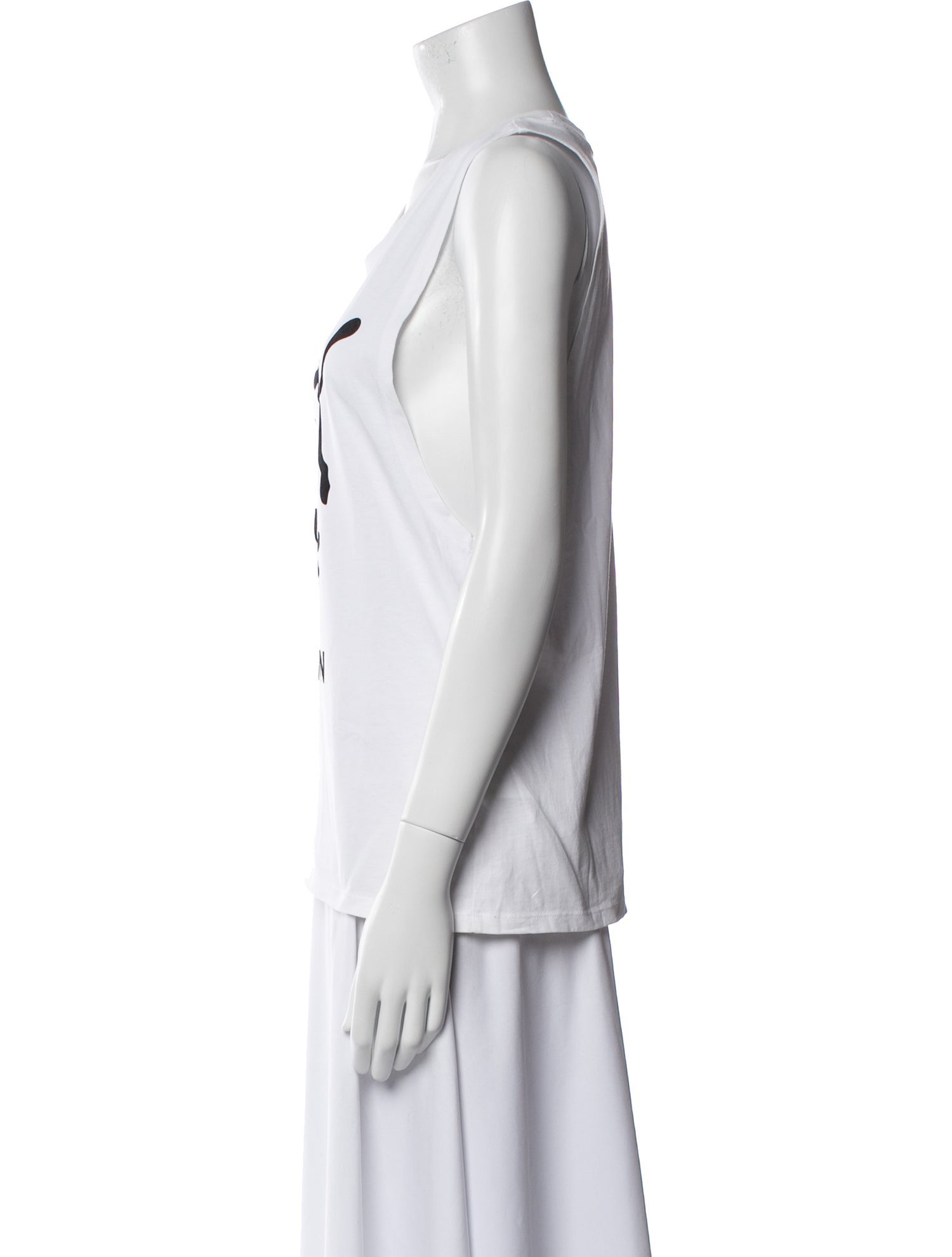 Balmain x Puma Graphic Print Scoop Neck Top