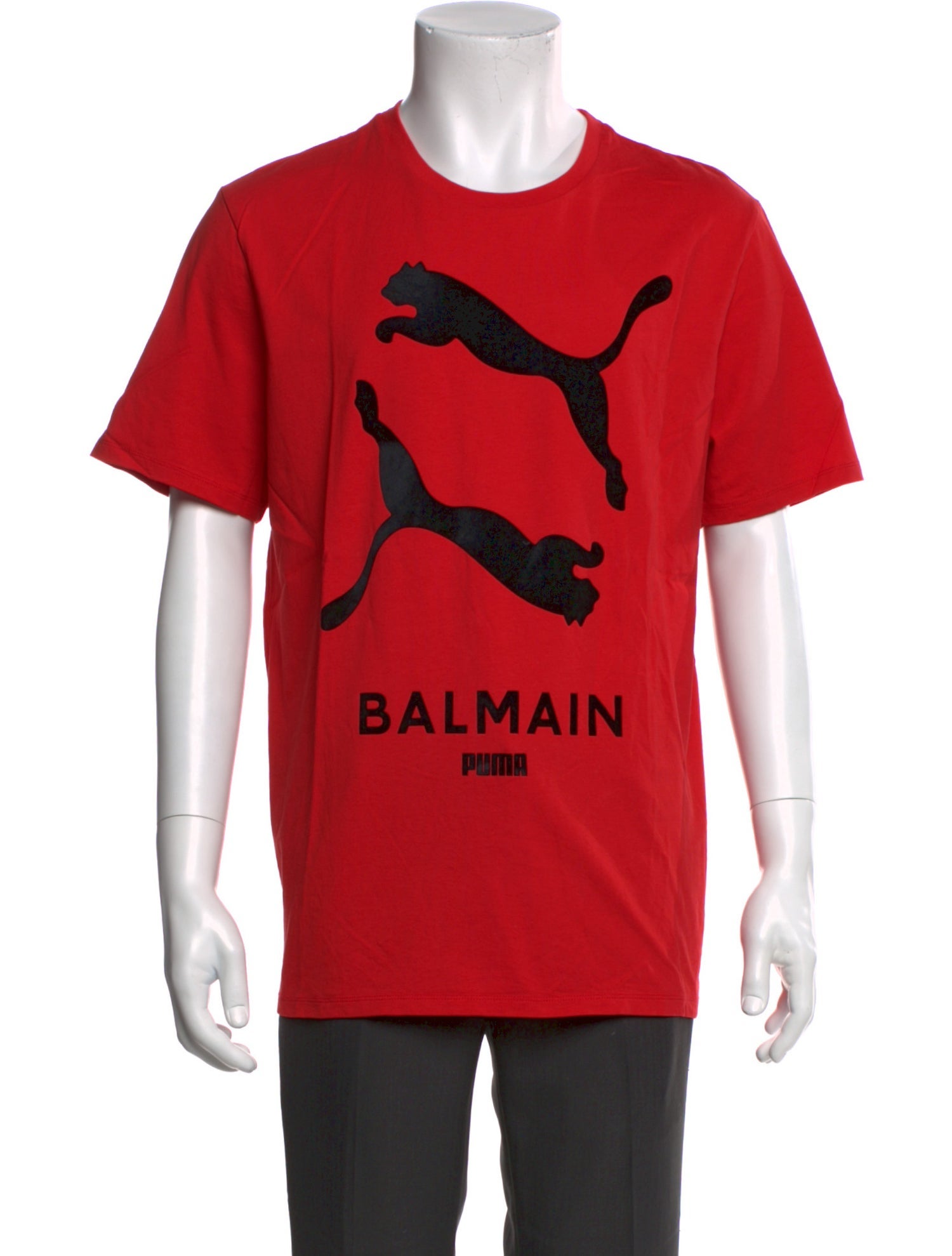 Balmain x Puma Graphic Print Crew Neck T-Shirt