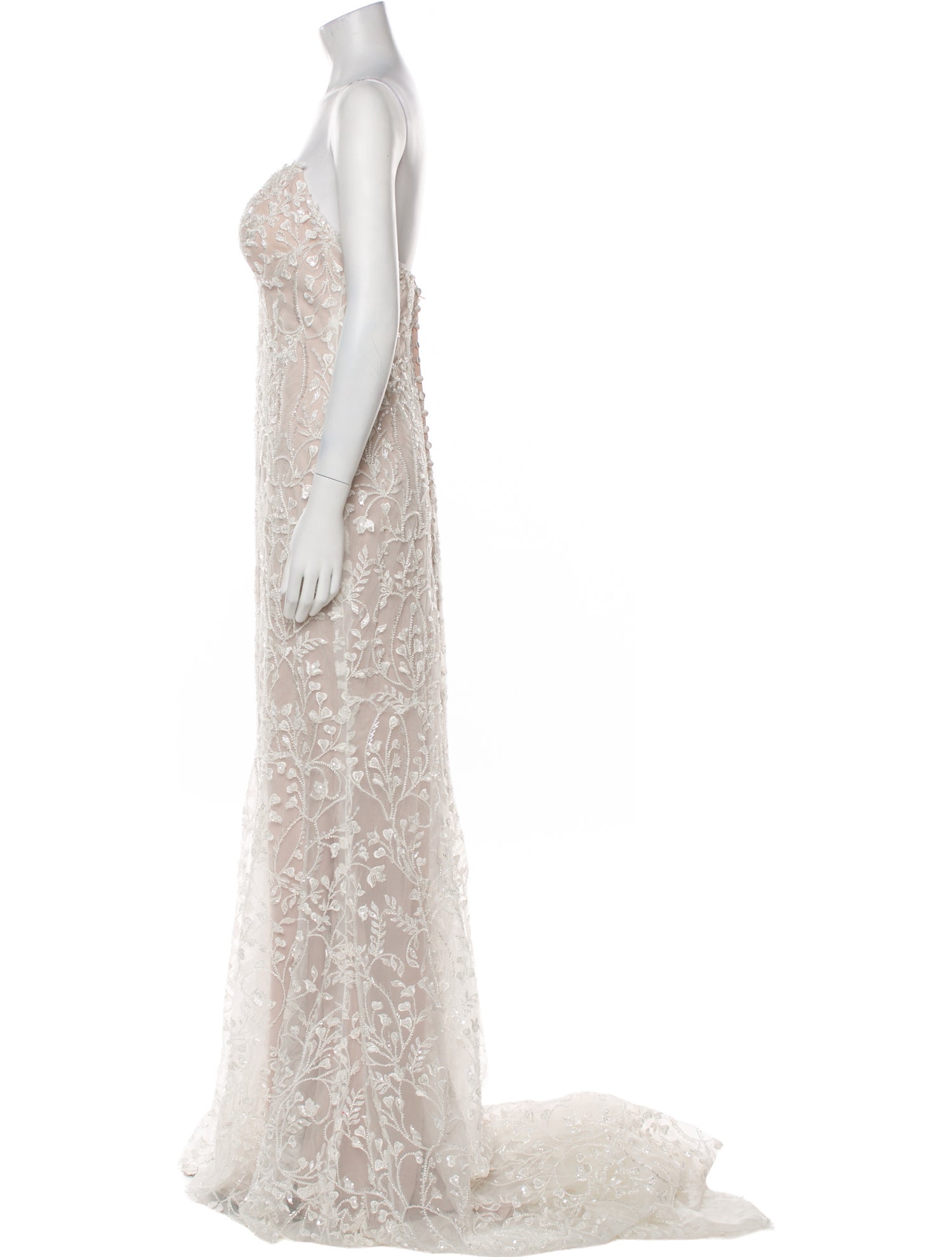 Madison James Lace Pattern Long Dress w/ Tags