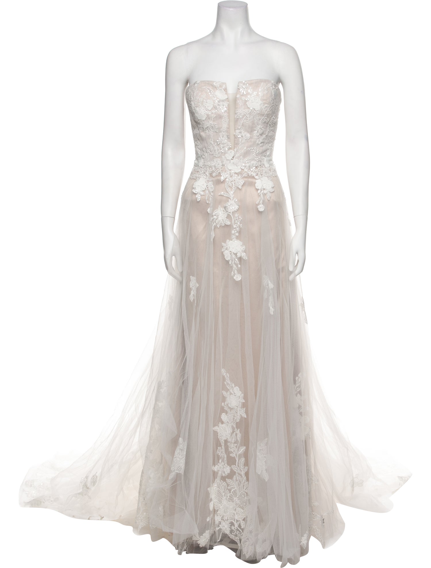 Madison James Strapless Long Dress w/ Tags