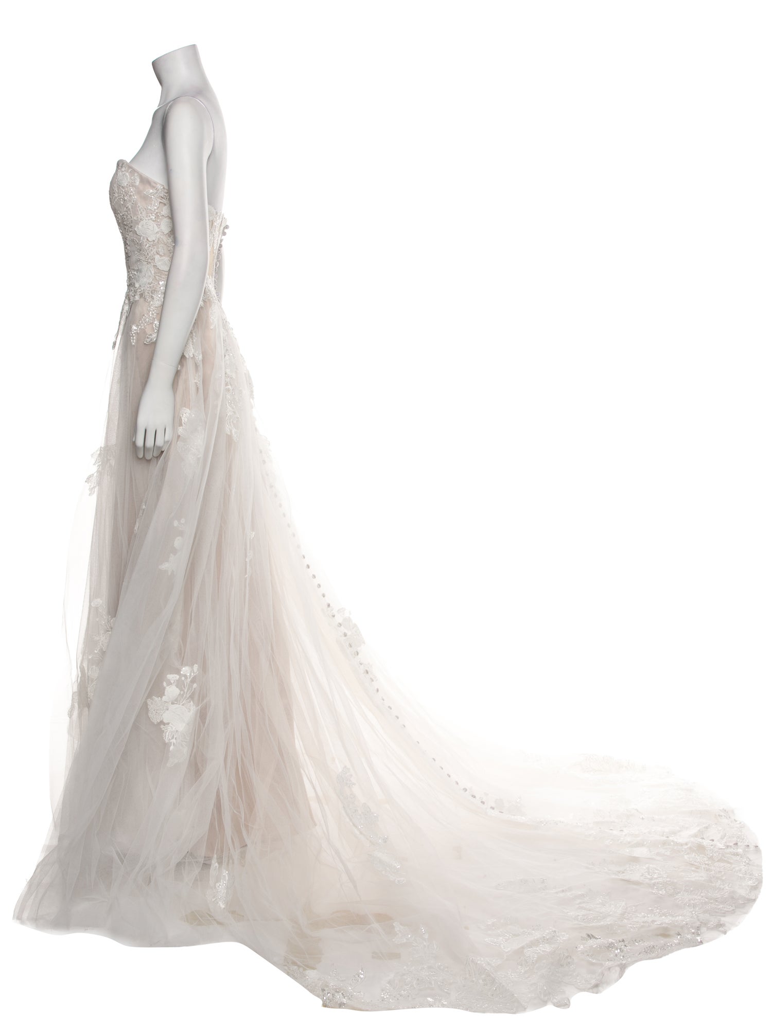 Madison James Strapless Long Dress w/ Tags