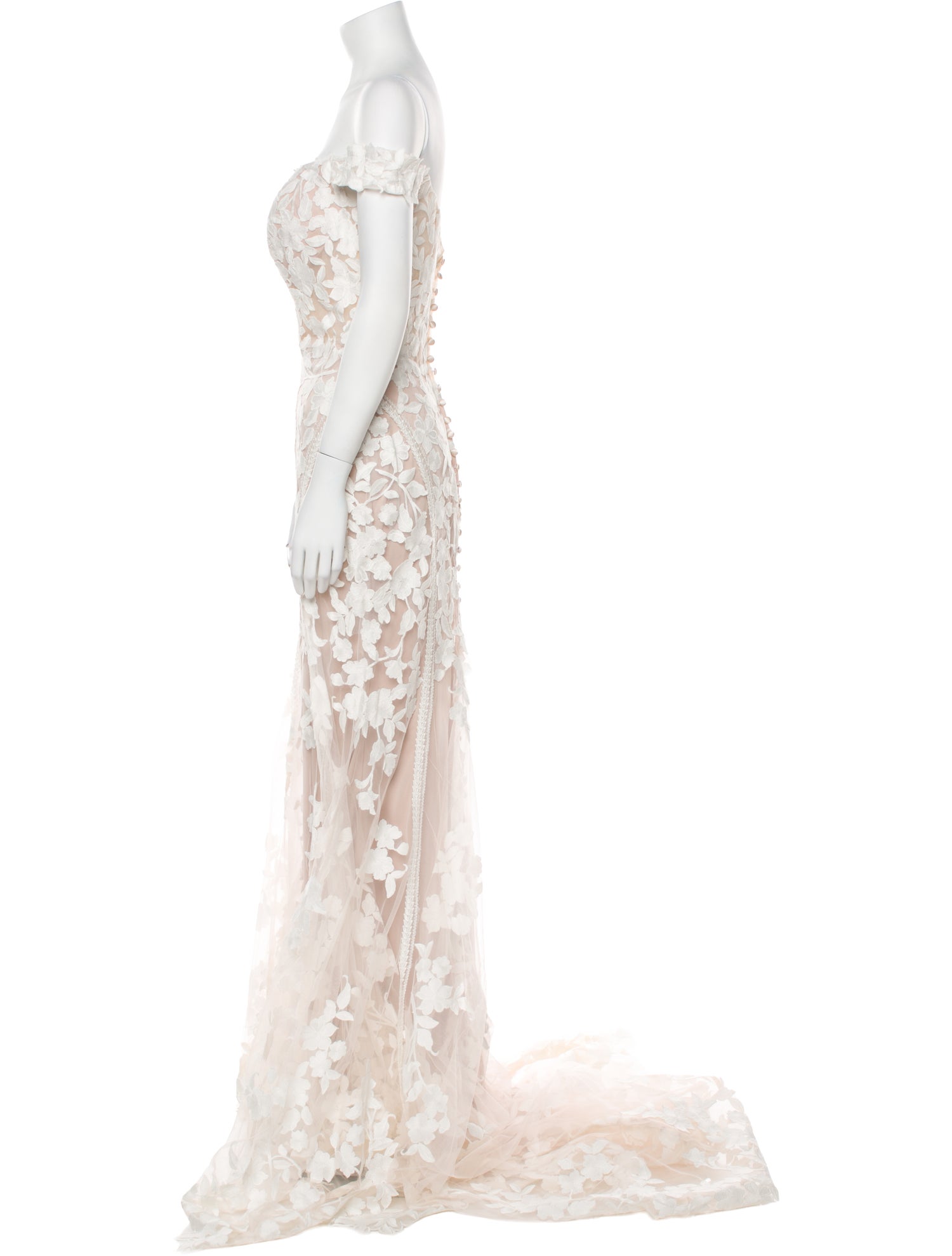 Madison James Lace Pattern Long Dress w/ Tags