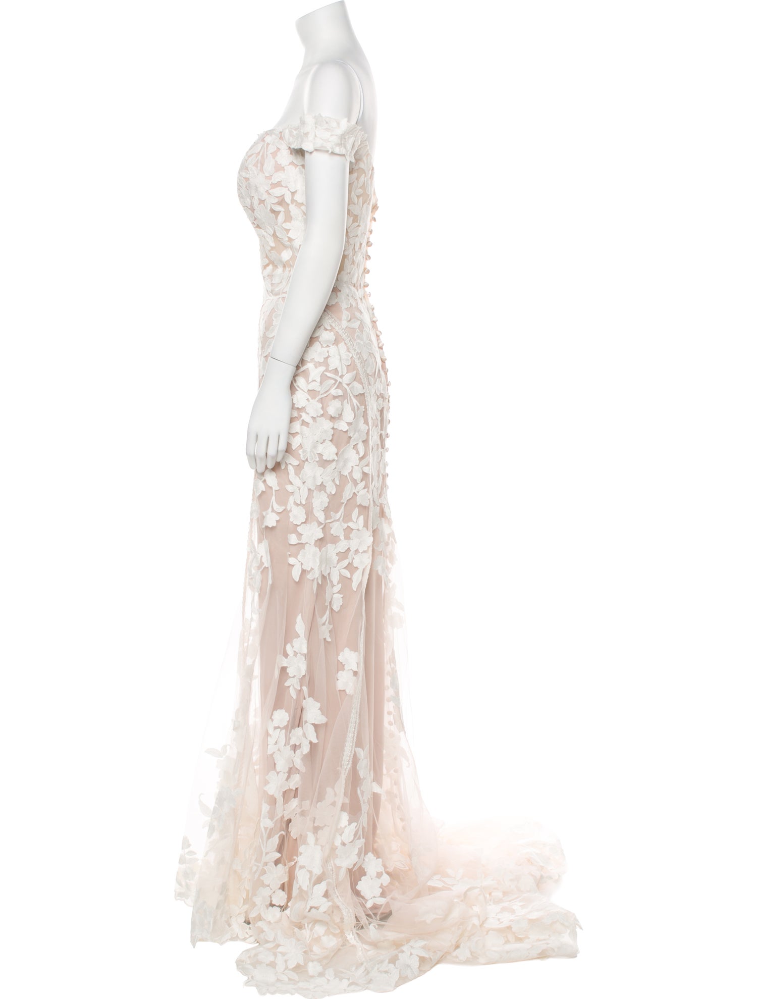 Madison James Lace Pattern Long Dress w/ Tags