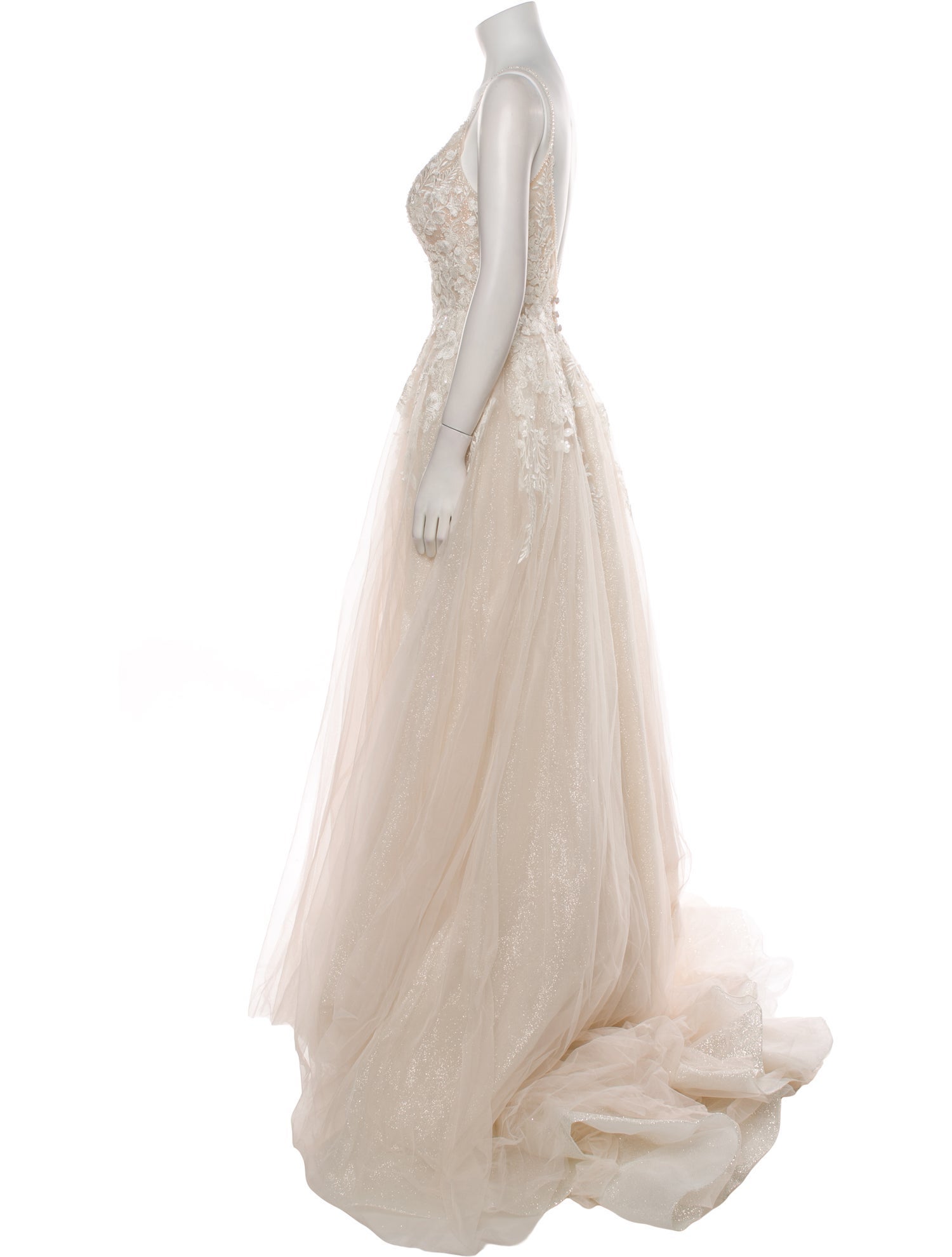 Madison James Lace Pattern Long Dress w/ Tags