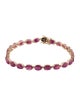 Bracelet 14K 8.40ctw Ruby Link Bracelet