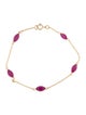 Bracelet 14K 3.72ctw Ruby Link Bracelet