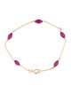 Bracelet 14K 3.72ctw Ruby Link Bracelet