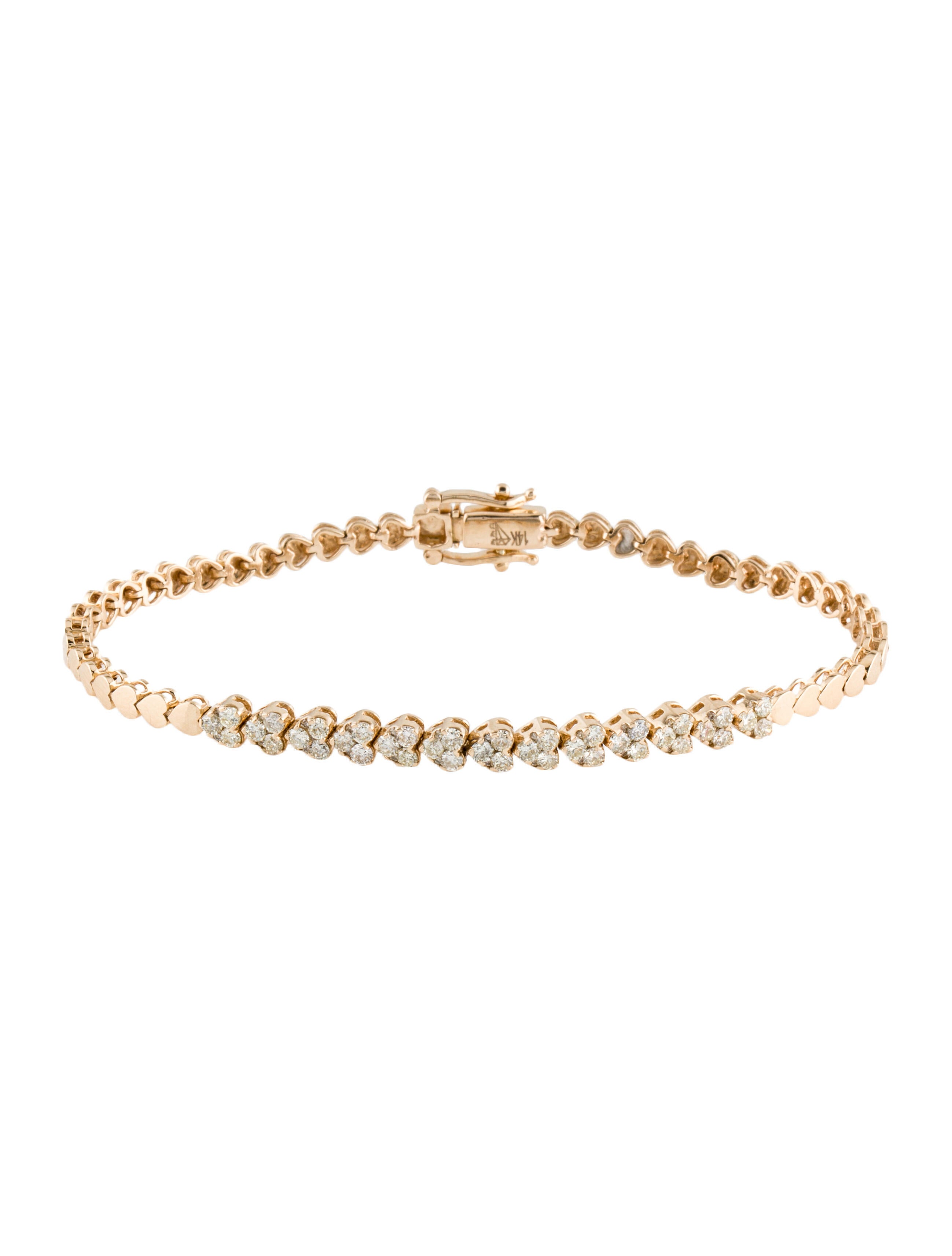 Bracelet 14K Textured Chain Link Bracelet 14K Yellow Gold Link