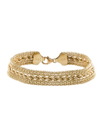 Bracelet Aurafin 14K Five-Row Link Bracelet