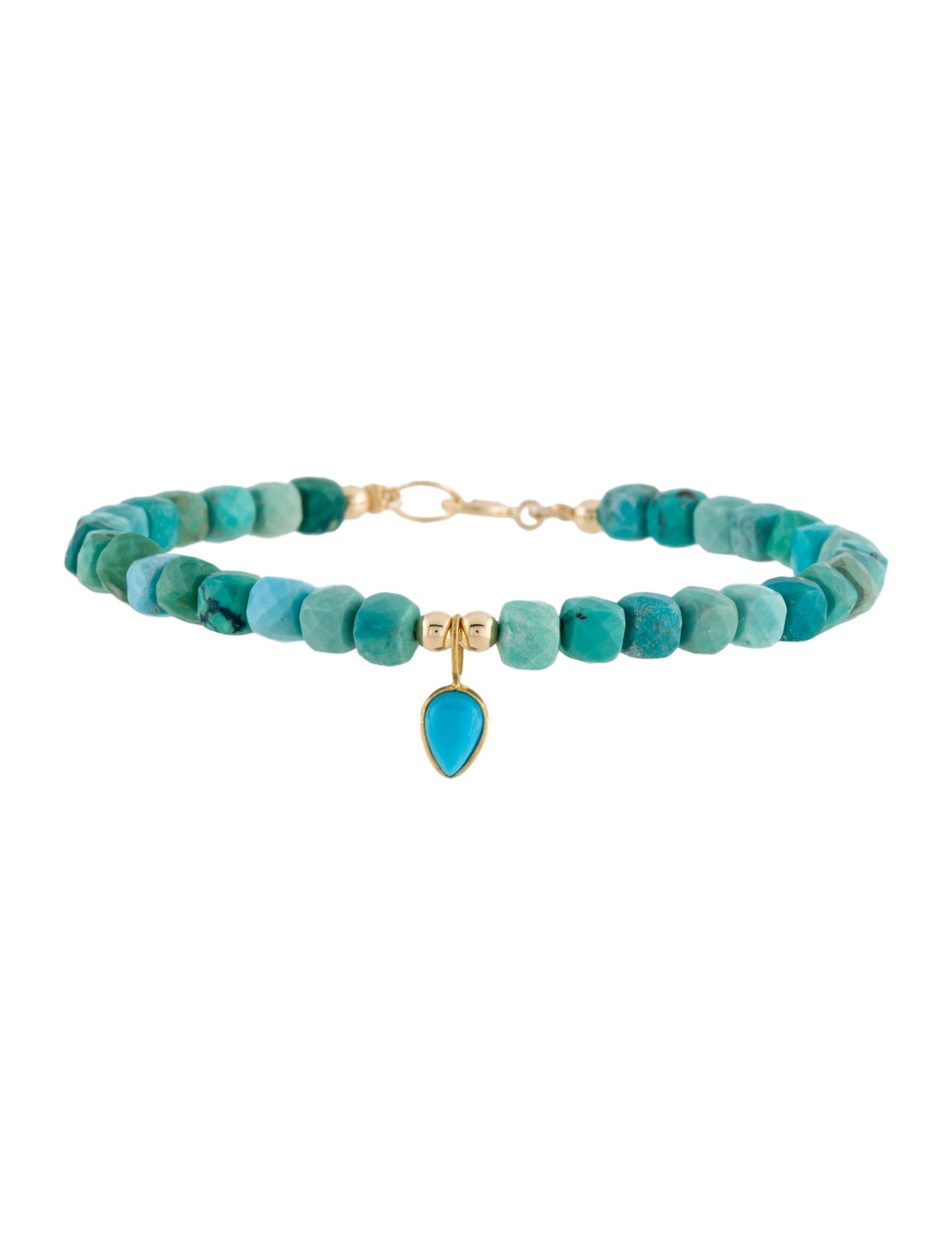 Bracelet 18K Turquoise Bead Bracelet