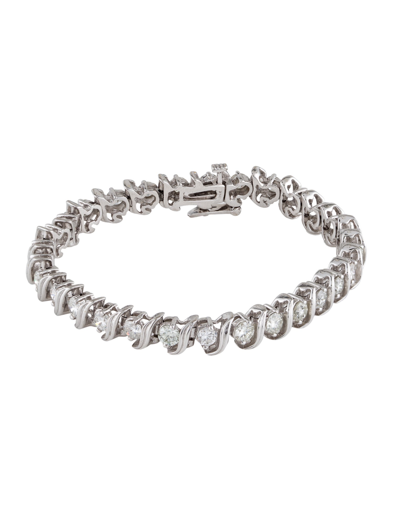 Bracelet 14K 6.75ctw Diamond Link Bracelet