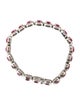 Bracelet 14K Ruby & Diamond Link Bracelet