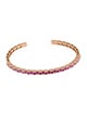 Suzanne Kalan 18K Sapphire, Ruby & Diamond Cuff Bangle
