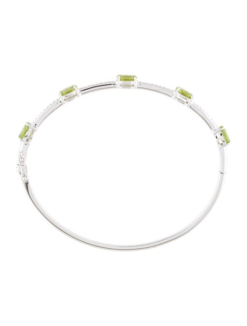 Bracelet 14K Peridot & Diamond Bangle Bracelet