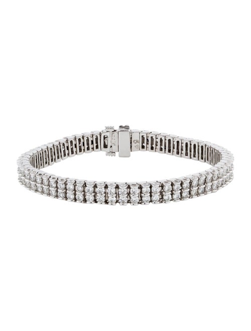 Bracelet 14K 5.00ctw Diamond Double Row Link Bracelet