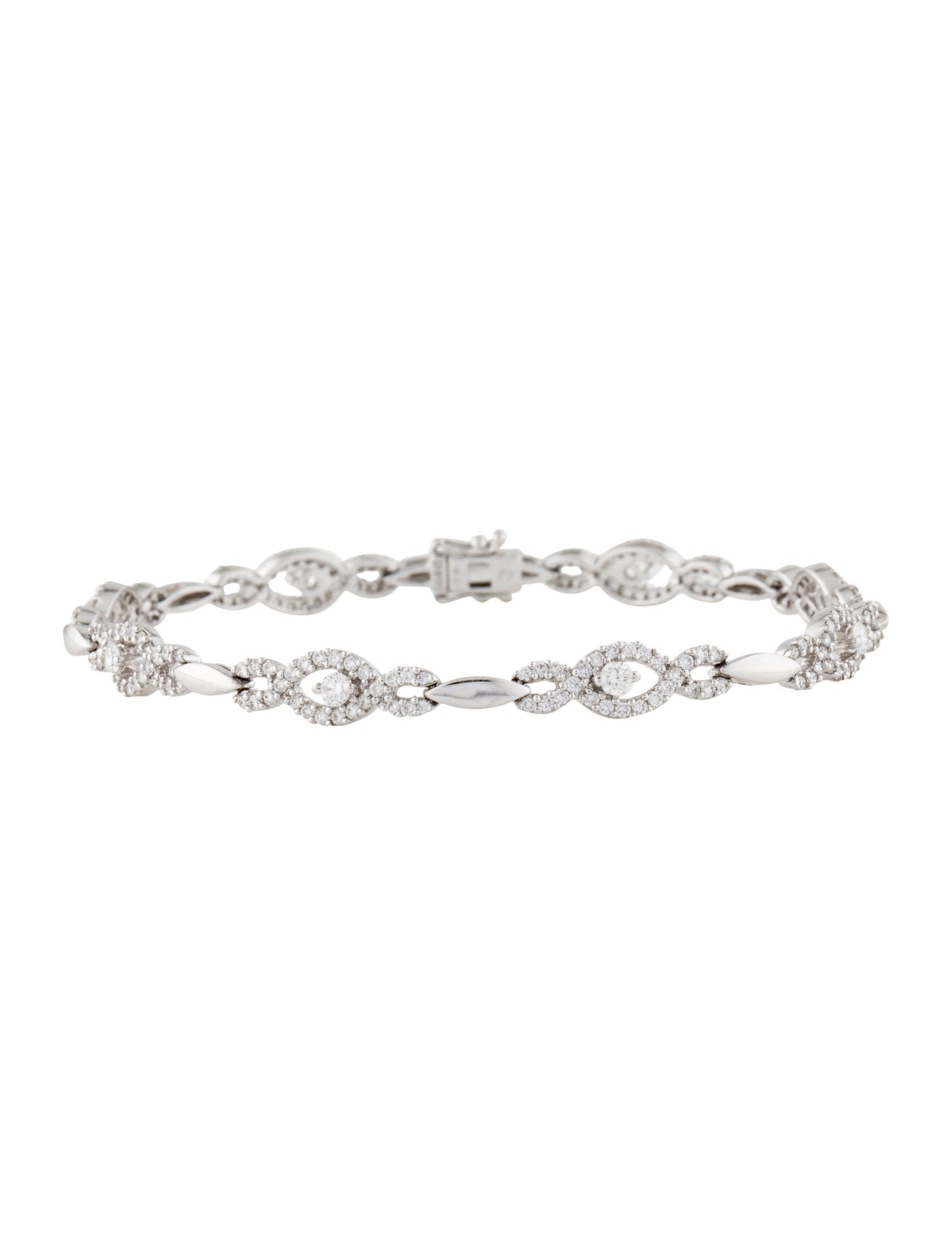 Bracelet 18K 1.87ctw Diamond Link Bracelet
