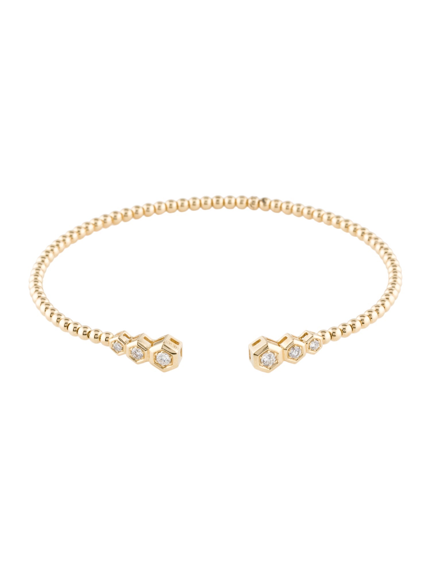 Bracelet 14K Diamond Flex Cuff Bracelet