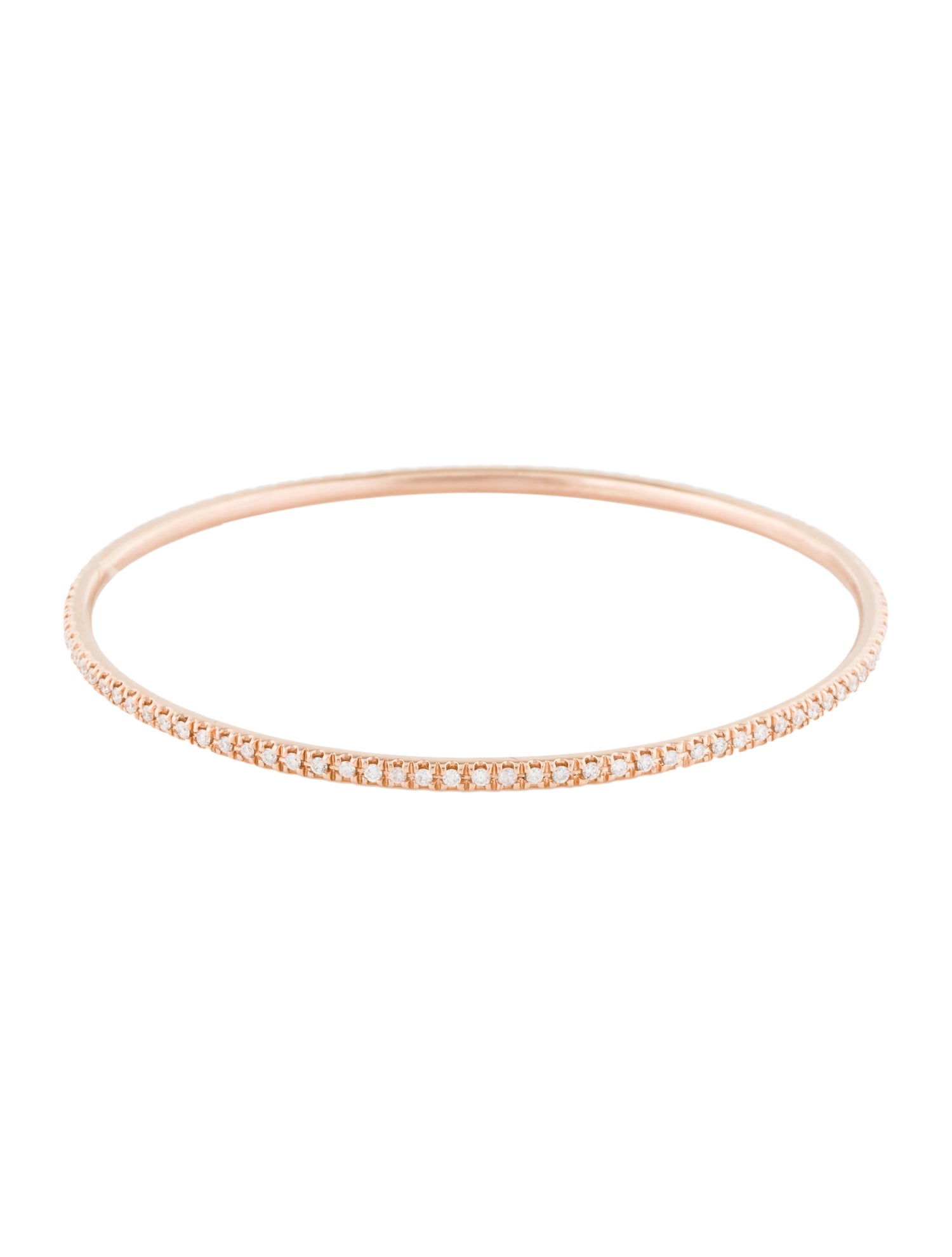 Bracelet 14K Diamond Eternity Slip-On Bangle Bracelet