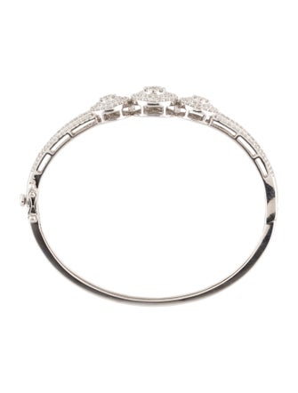 Bracelet 14K 1.84ctw Diamond Hinged Bangle Bracelet