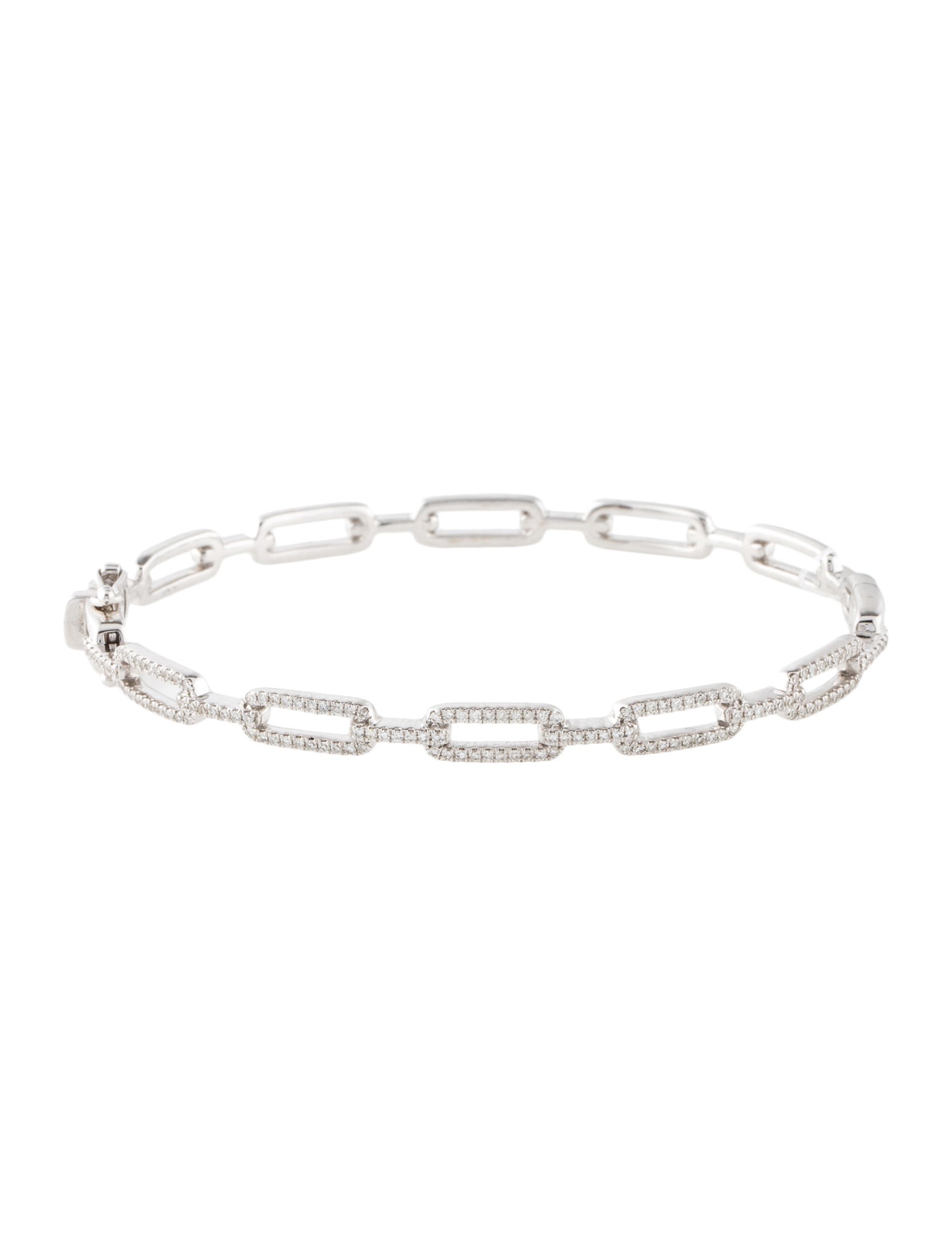 Bracelet 14K Diamond Link Bangle