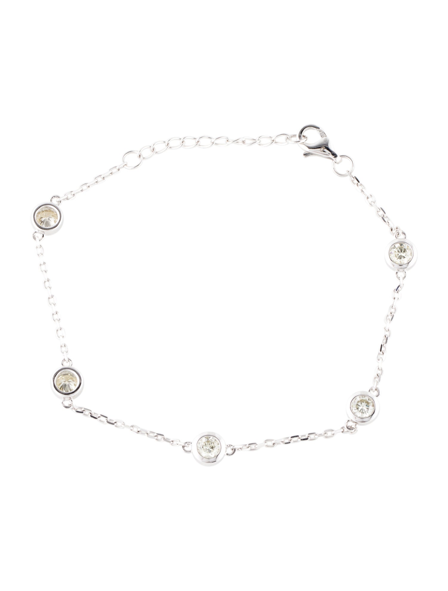 Bracelet 14K Diamond Station Bracelet