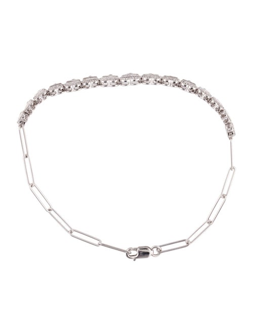 Bracelet 14K 1.12ctw Diamond Heart Link Bracelet