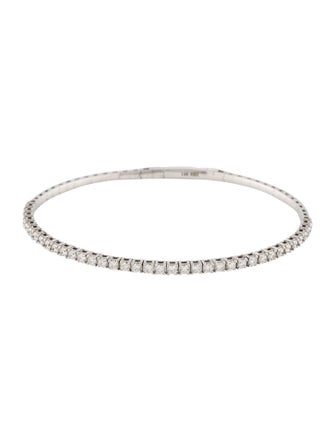 Bracelet 14K Diamond Flexible Bangle