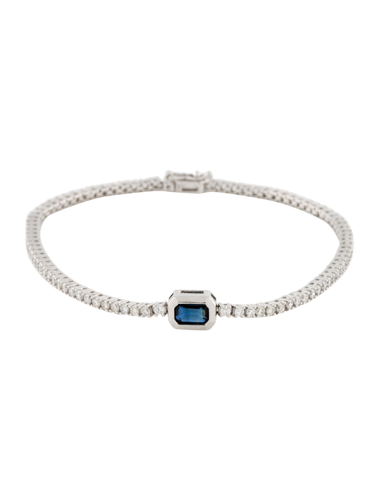Bracelet 14K Sapphire & Diamond Station