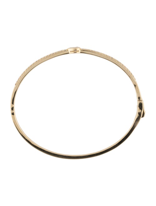 Bracelet 14K Diamond Pear & Round Bangle