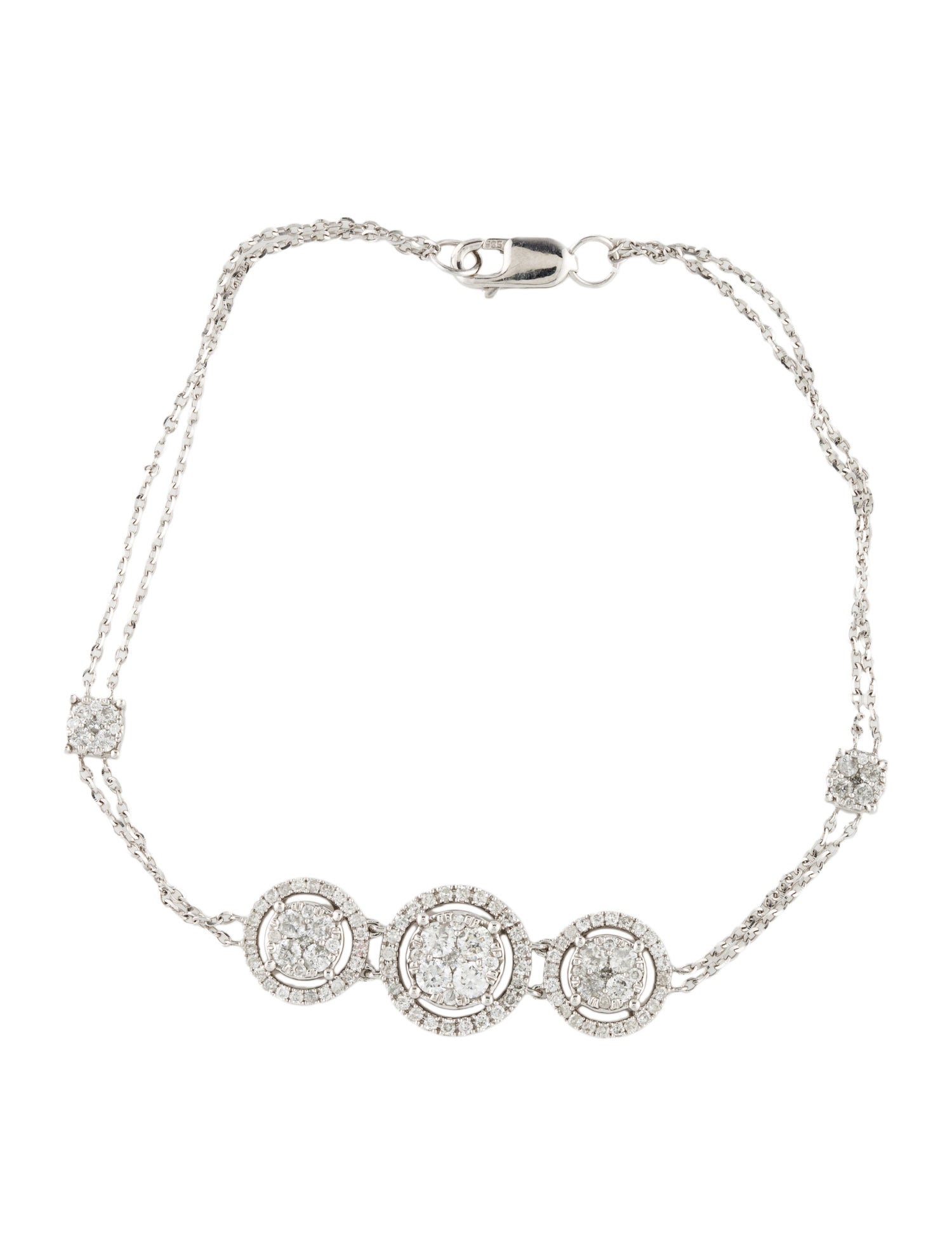 Bracelet 14K Diamond Station Bracelet