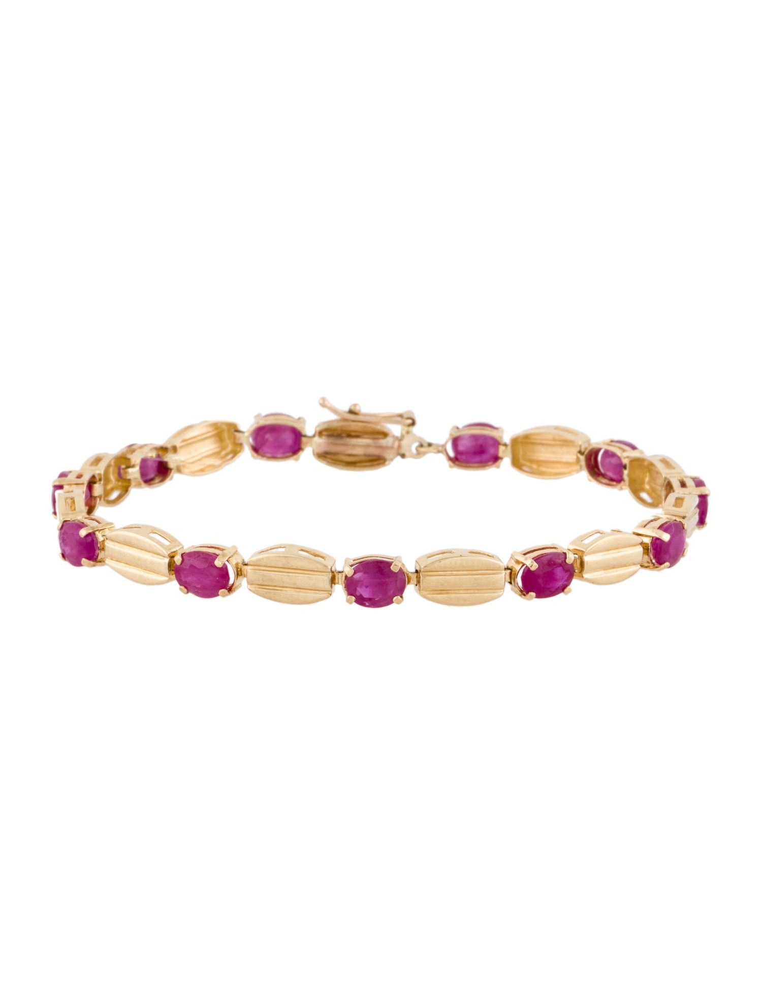 Bracelet 14K 4.95ctw. Ruby