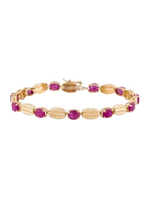 Bracelet 14K 4.95ctw. Ruby Bracelet
