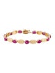Bracelet 14K 4.95ctw. Ruby Bracelet