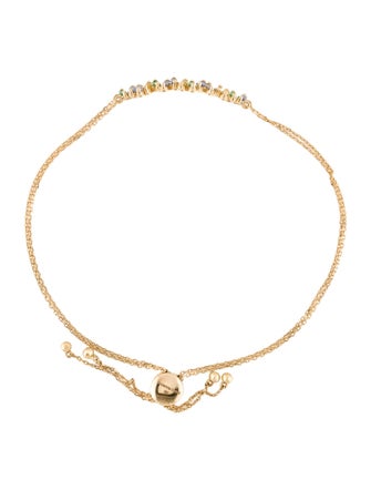 Suzanne Kalan 18K Sapphire, Emerald & Diamond "One of a Kind" Bar Bracelet