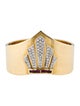 Bracelet 18K 1.60ctw Diamond & Ruby Retro Hinged Cuff Bracelet