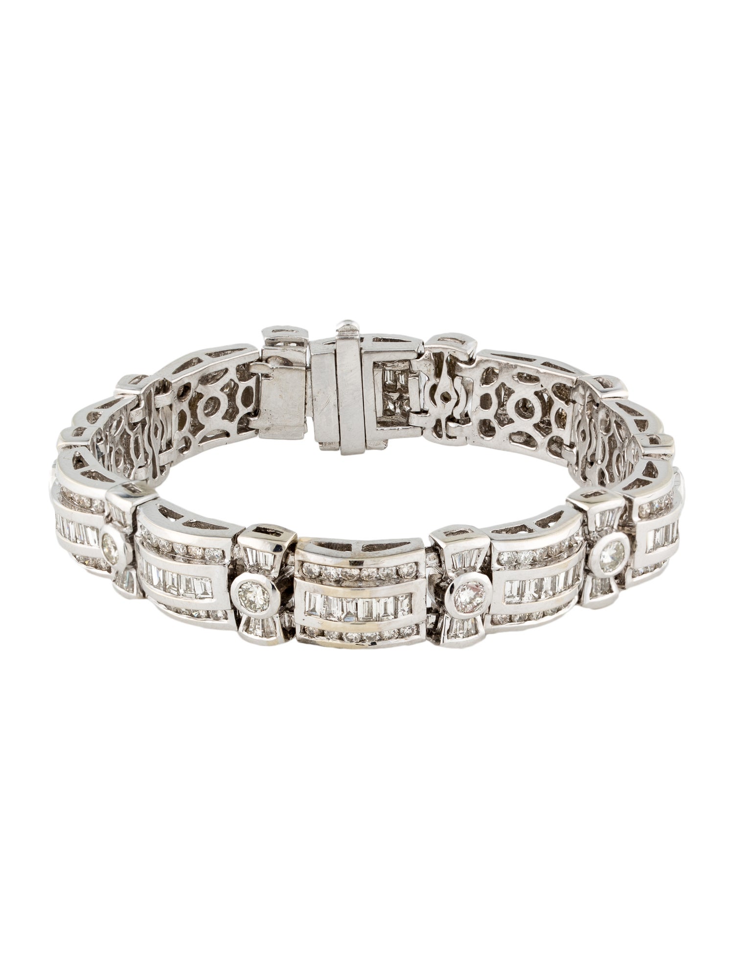 Bracelet 14K 10.20ctw Diamond Link Bracelet