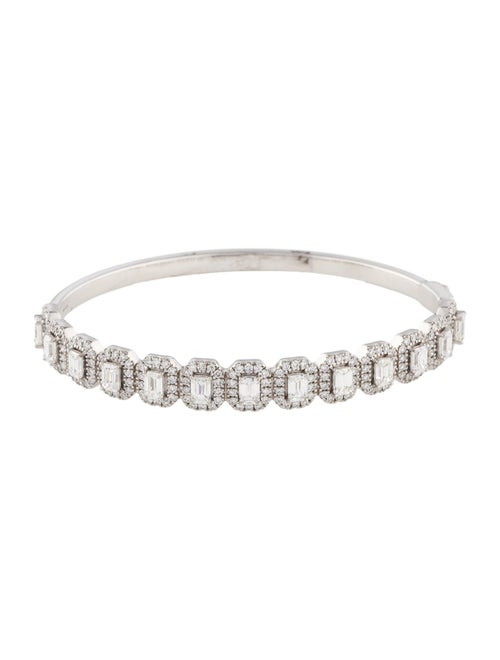 Bracelet 14K 4.75ctw Lab-Grown Diamond Oval Hinged Bracelet