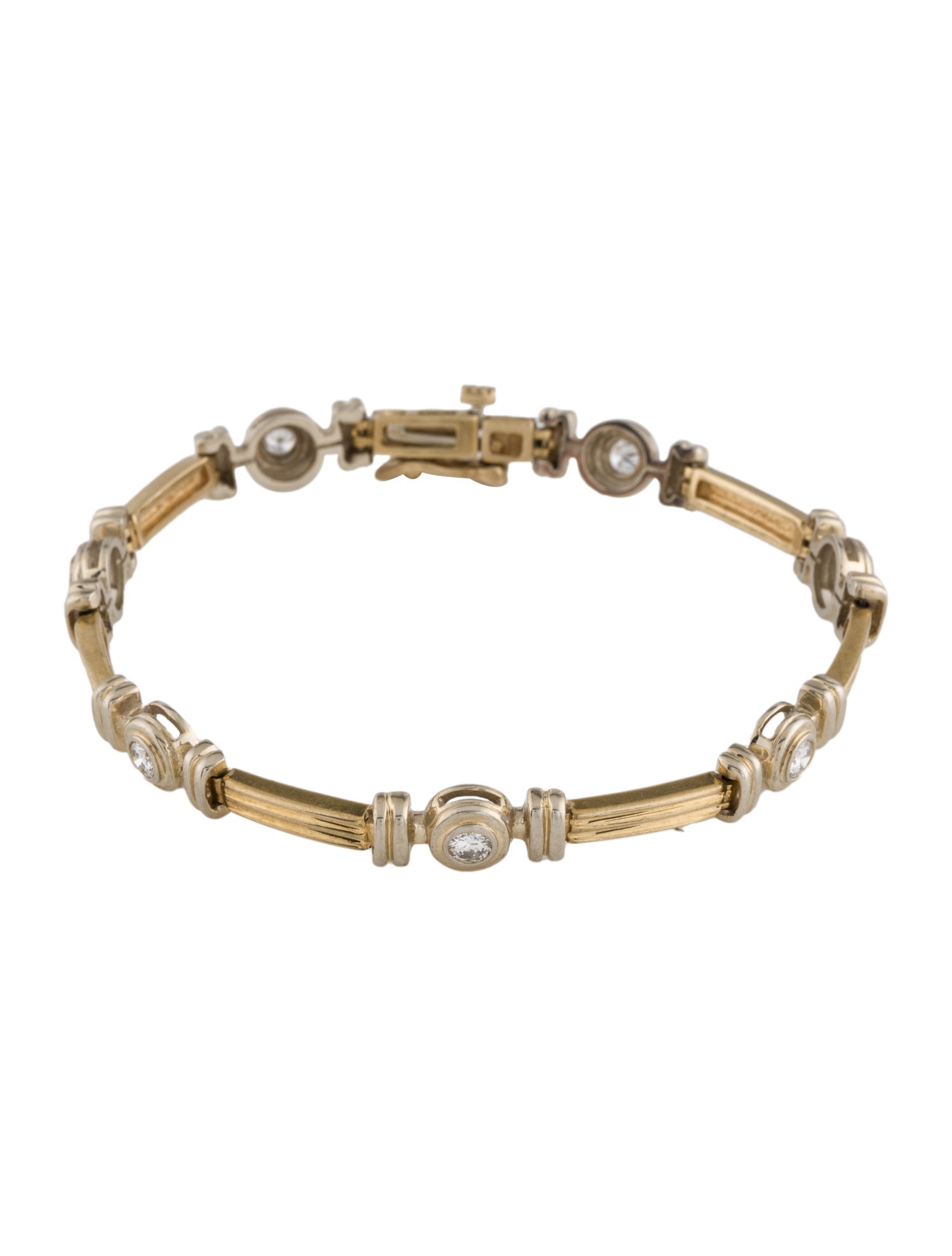 Bracelet 14K Diamond Link Bracelet