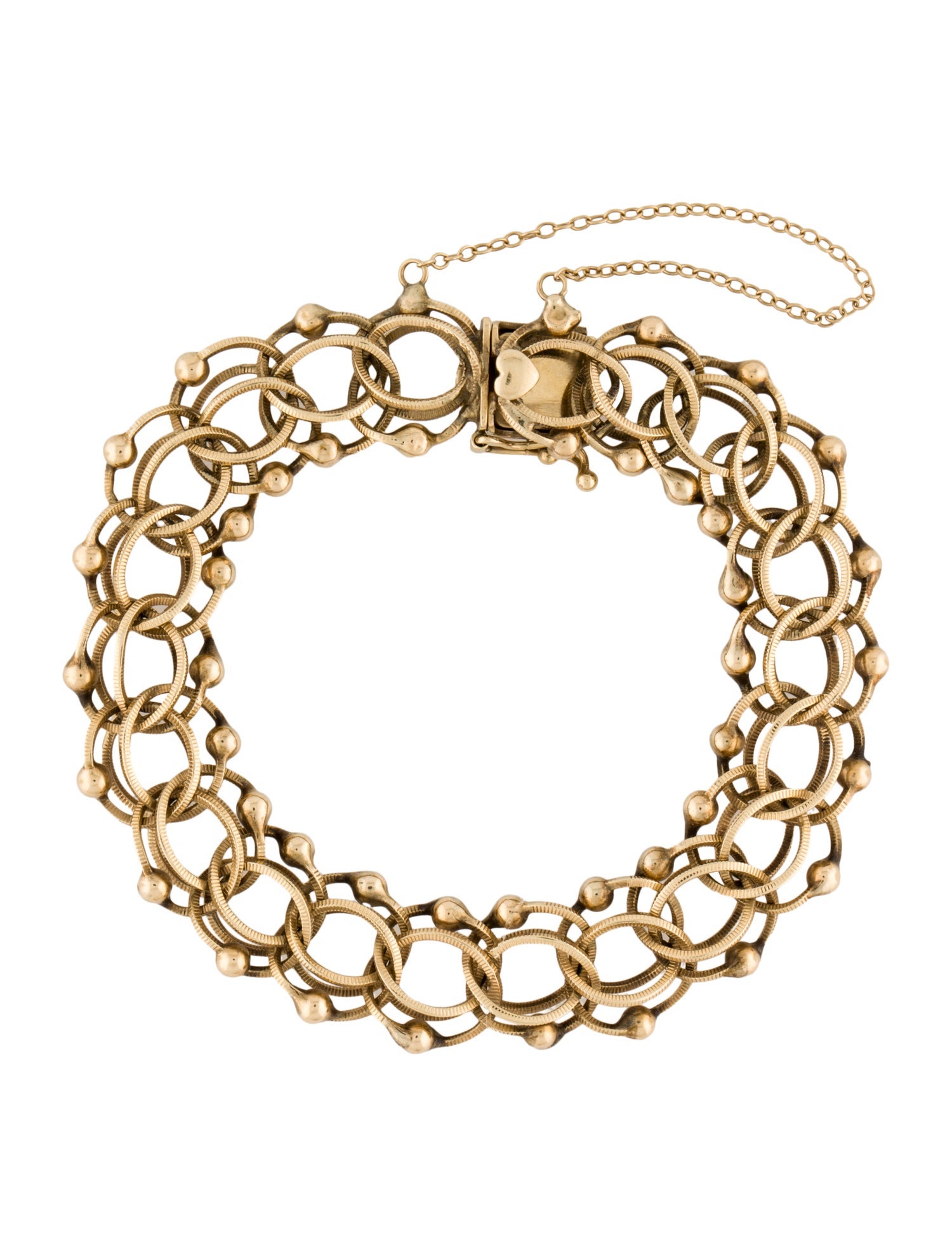 Bracelet 14K Infinity Multi Link Bracelet 14K Yellow Gold Link