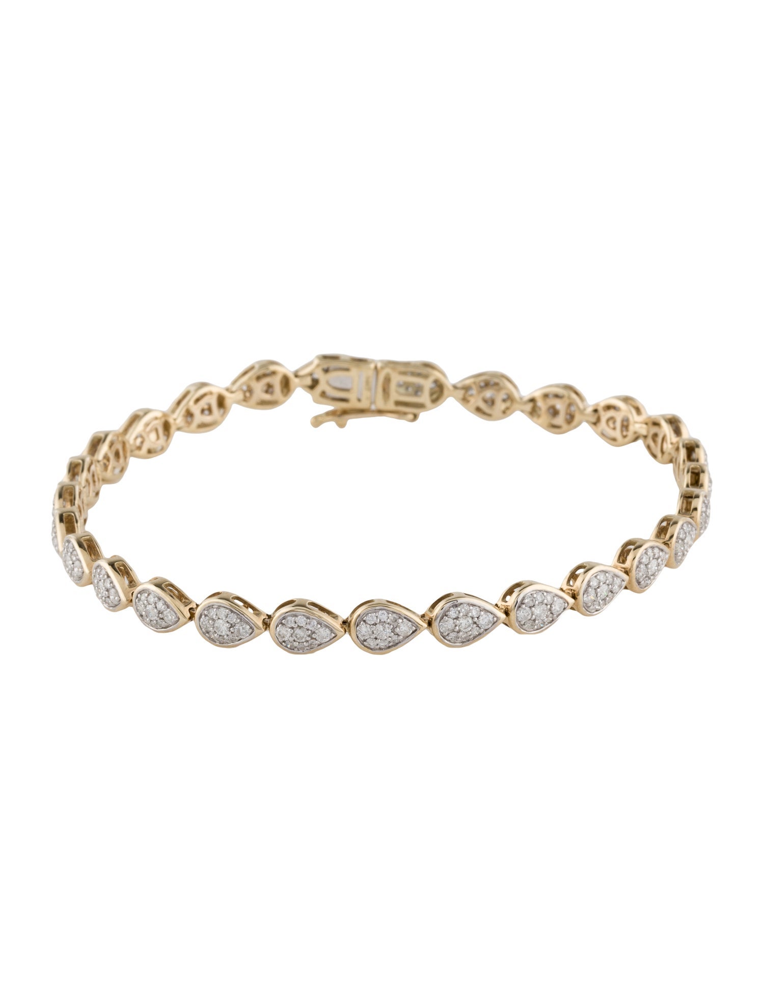 Bracelet 14K 1.51ctw Diamond Link Tennis Bracelet