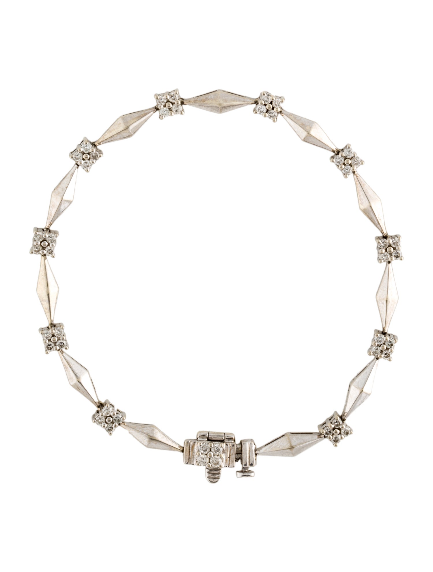 Bracelet 14K Diamond Link Bracelet