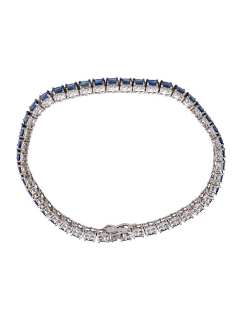 Bracelet 18K 6.83ctw Sapphire & Diamond Bracelet