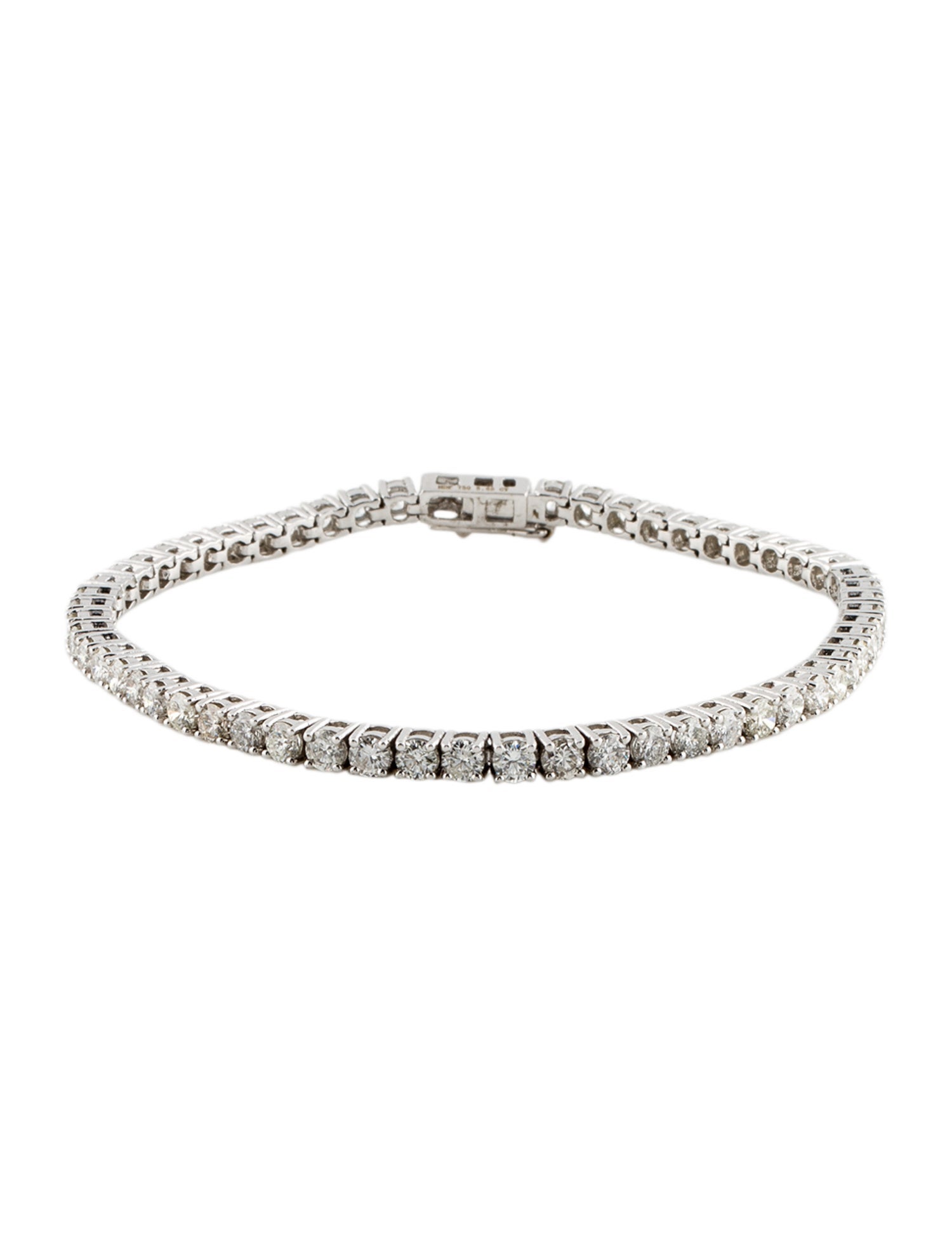 Bracelet 18K 5.69ctw Diamond Tennis Bracelet