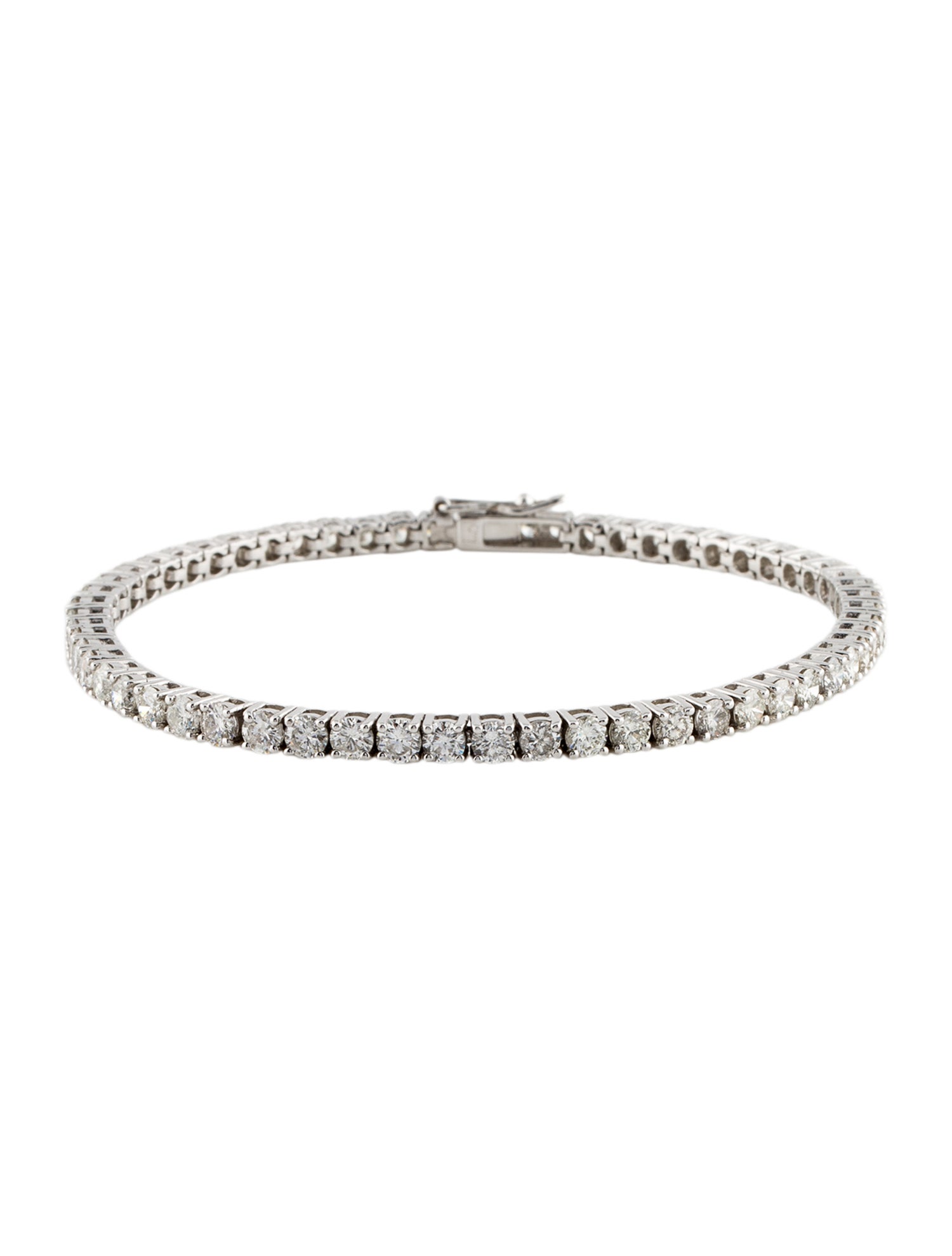 Bracelet 18K 6.02ctw Diamond Tennis Link Bracelet